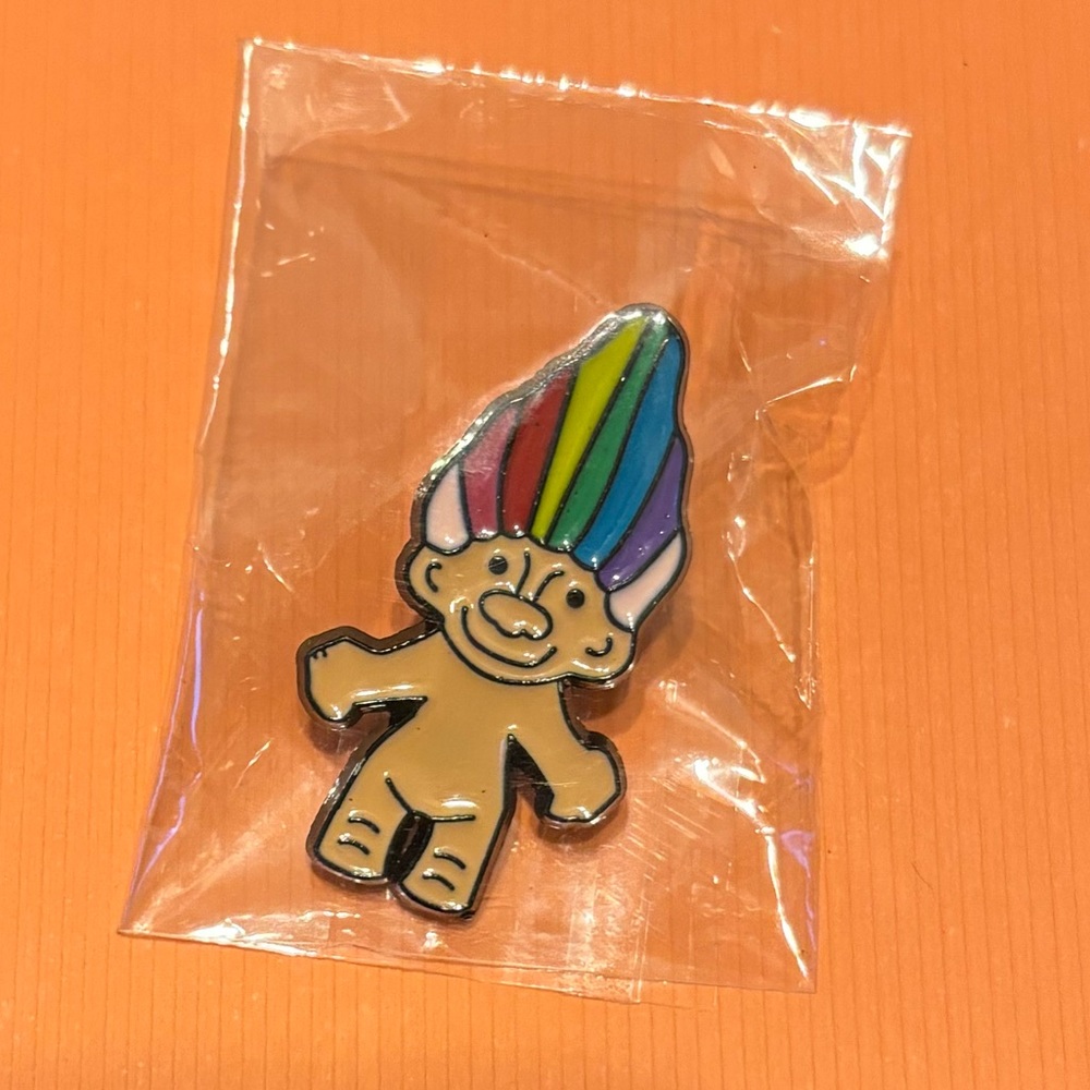 🆕 Troll Doll Enamel Pin, Brand New
